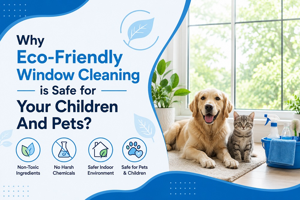 Why Eco-Friendly Window Cleaning is Safe for Your Children And Pets?