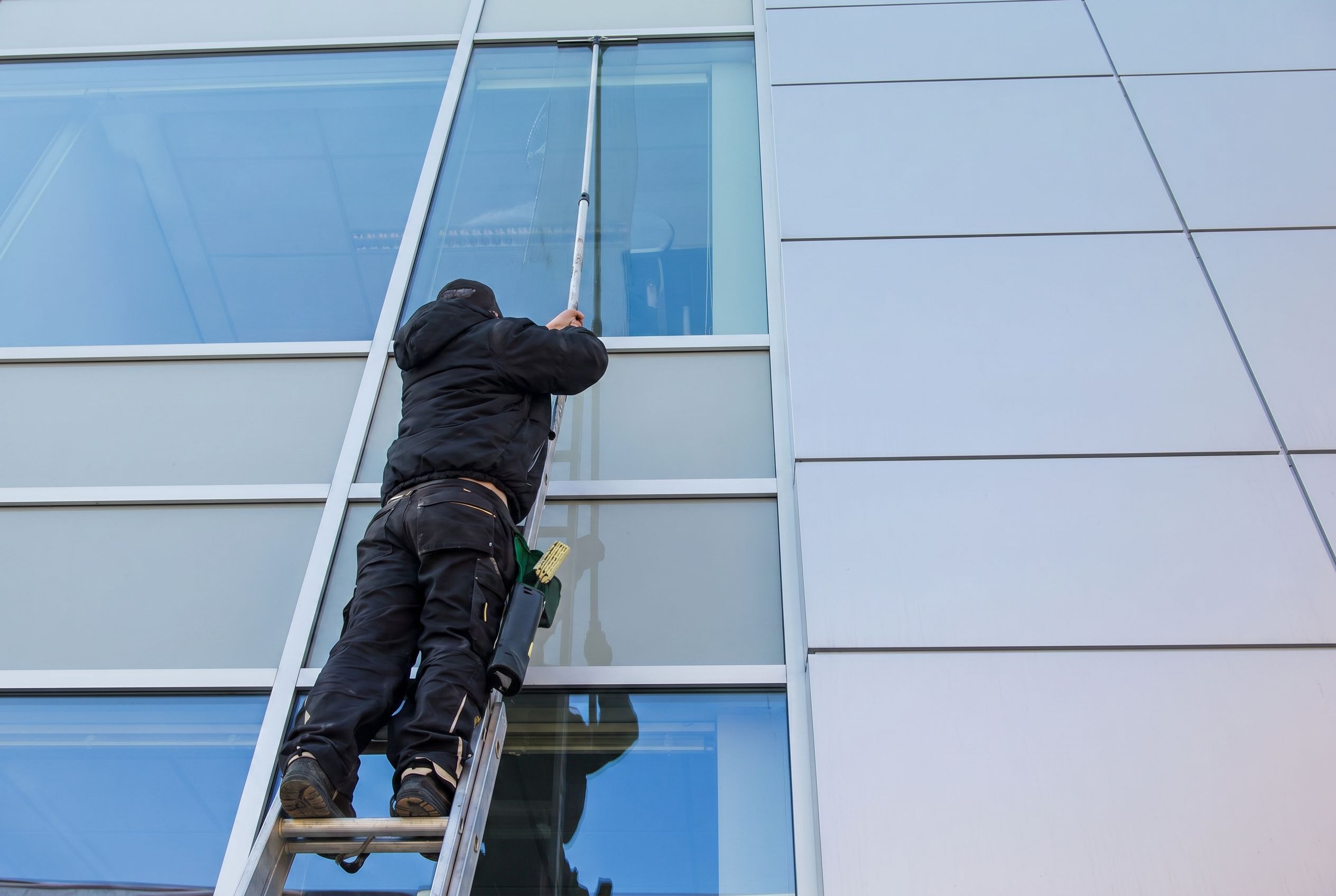 High-rise window cleaning