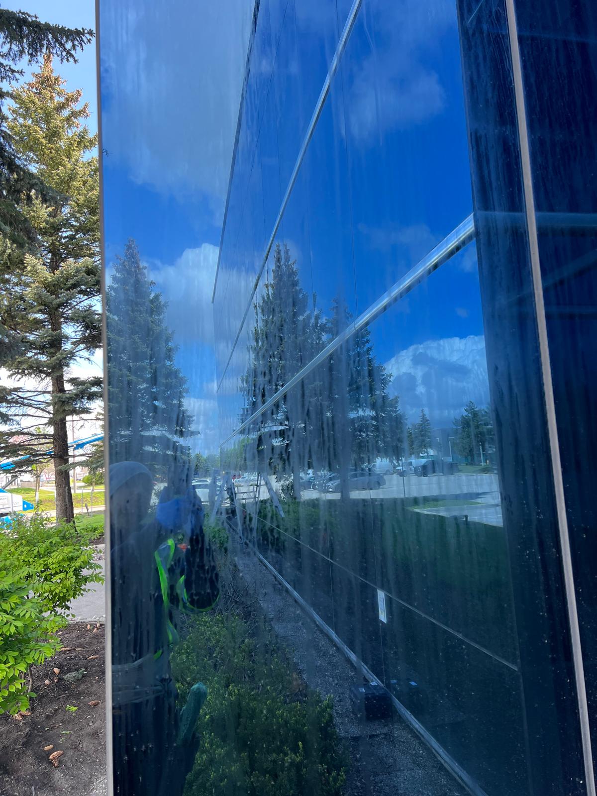 Commercial window cleaning, Pepsi office